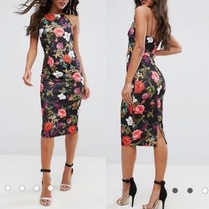ASOS floral pencil dress